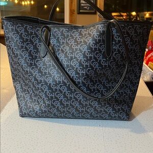 Coach Black and Blue Tote Bag